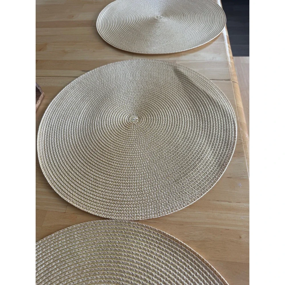 Set of 6 Round Woven Braided Placemats 15